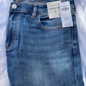 Two pairs Abercrombie Kids Classic Blue Straight Jeans
